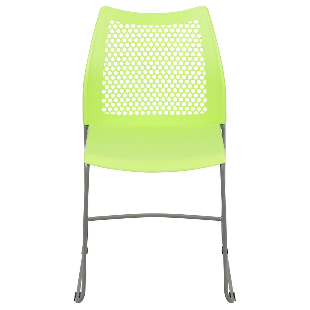 FLASH Hercules Series Stack Chair Air-Vent Back Powder Coated Sled Base