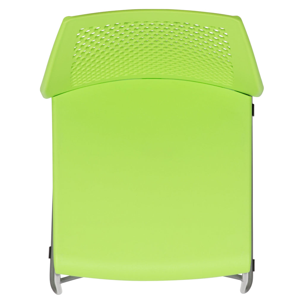 FLASH Hercules Series Stack Chair Air-Vent Back Powder Coated Sled Base