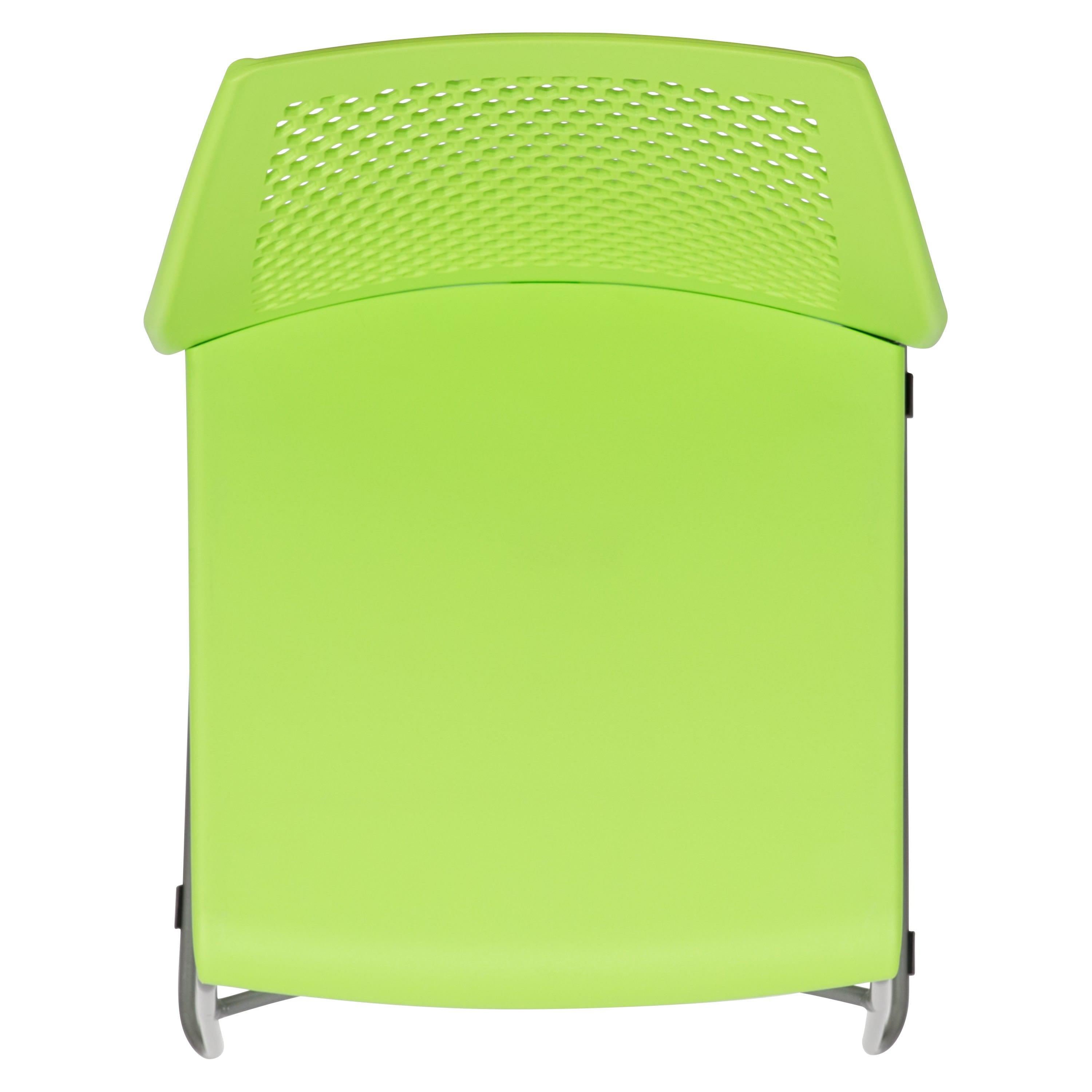 FLASH Hercules Series Stack Chair Air-Vent Back Powder Coated Sled Base