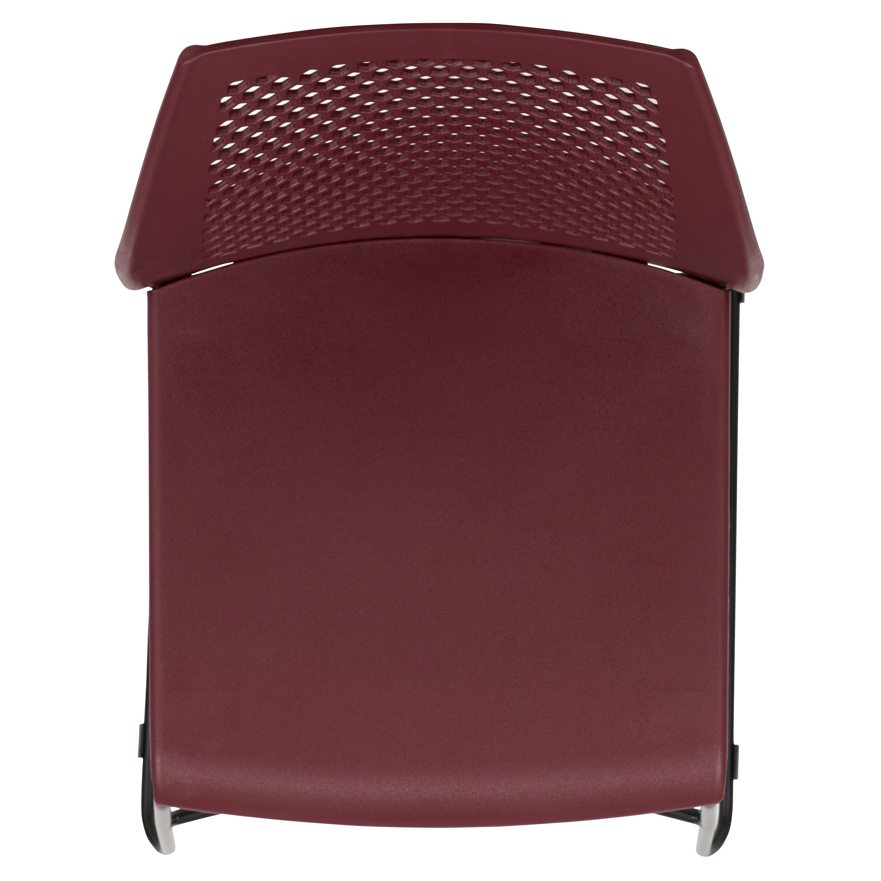FLASH Hercules Series Stack Chair Air-Vent Back Powder Coated Sled Base