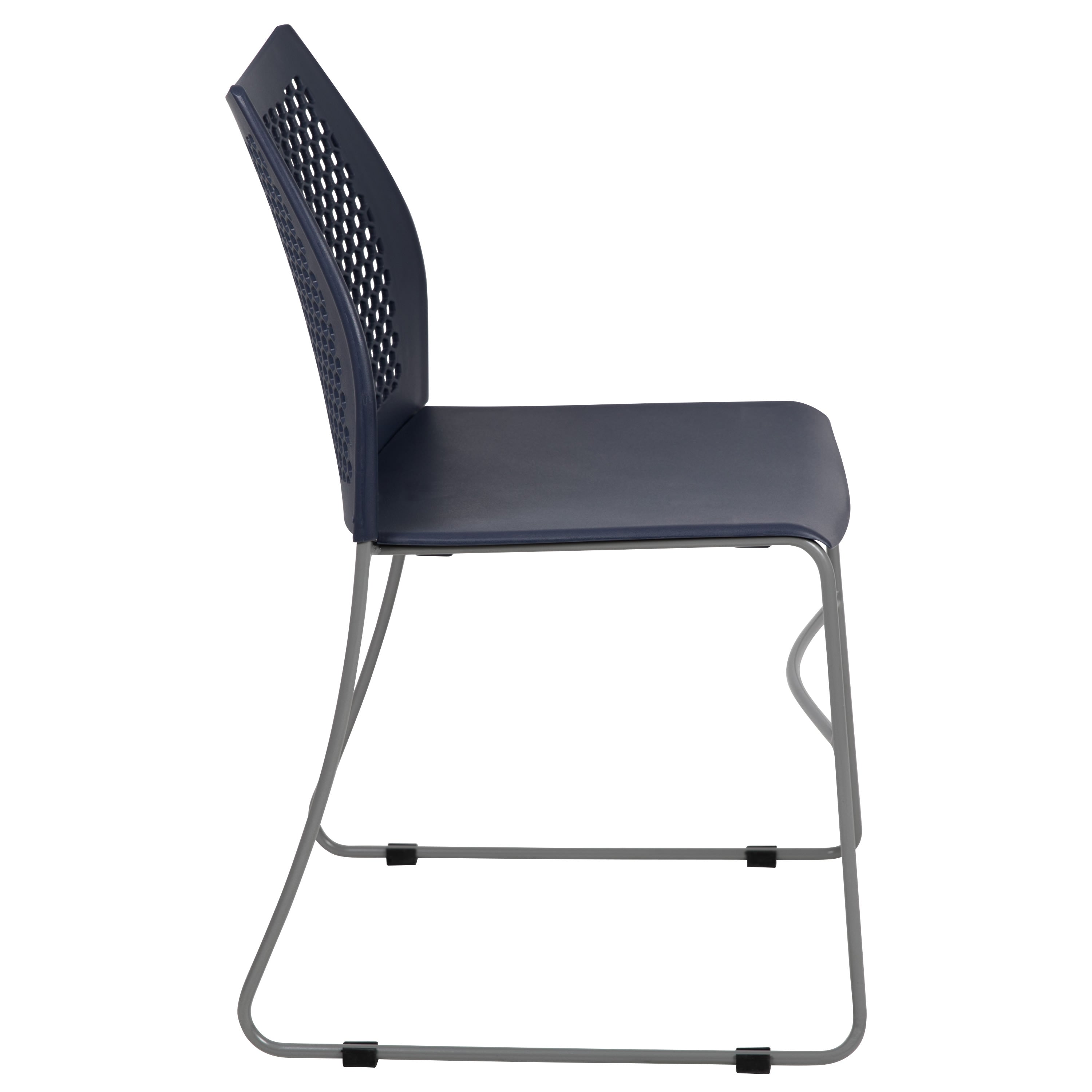 FLASH Hercules Series Stack Chair Air-Vent Back Powder Coated Sled Base